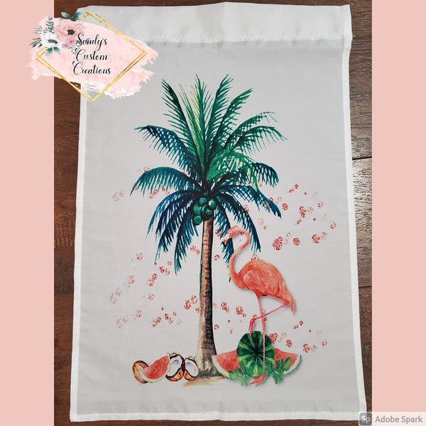 Flamingo with Palm Tree