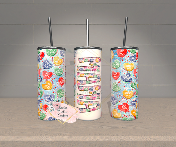 MAMA Conversation Hearts Tumbler