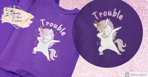 Trouble Dabbing Unicorn (Youth and Toddler)