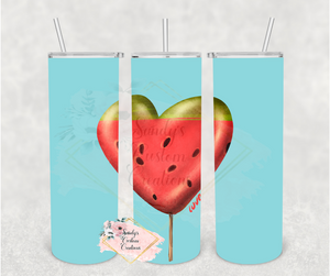 Watermelon Heart tumbler